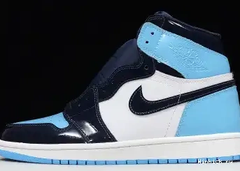 LEATHER PATENT UNC CHILL JORDAN 1 AIR BLUE 0705